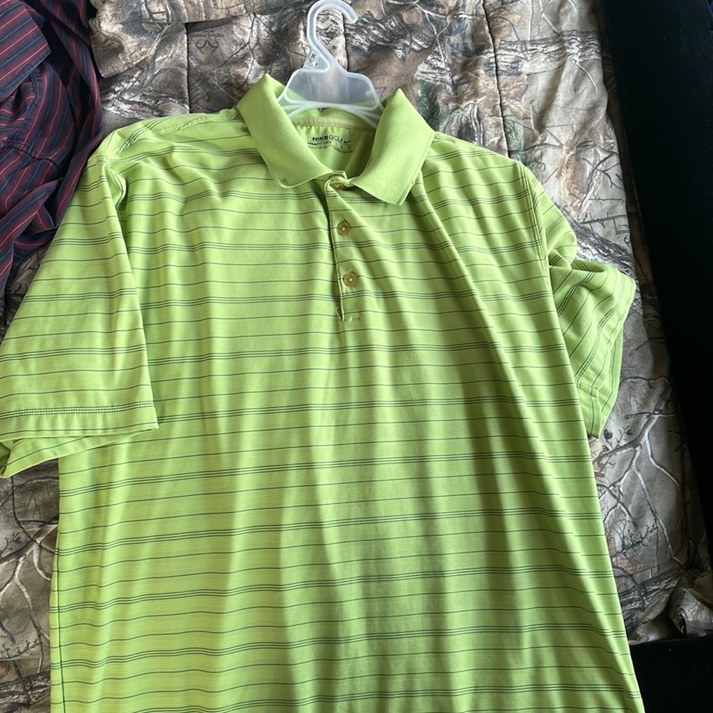 Green Nike Golf Polo, Size Large
